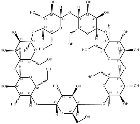 Mercapto-β-cyclodextrin Structure